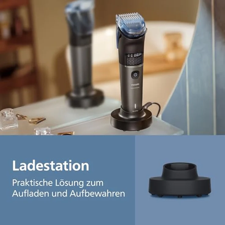 PHILIPS BT7660/15 Serie 7000 Bartschneider mit 40 Längeneinstellungen, selbstschärfenden Klingen und bis zu 120 Minuten Akkulaufzeit – Bild 7
