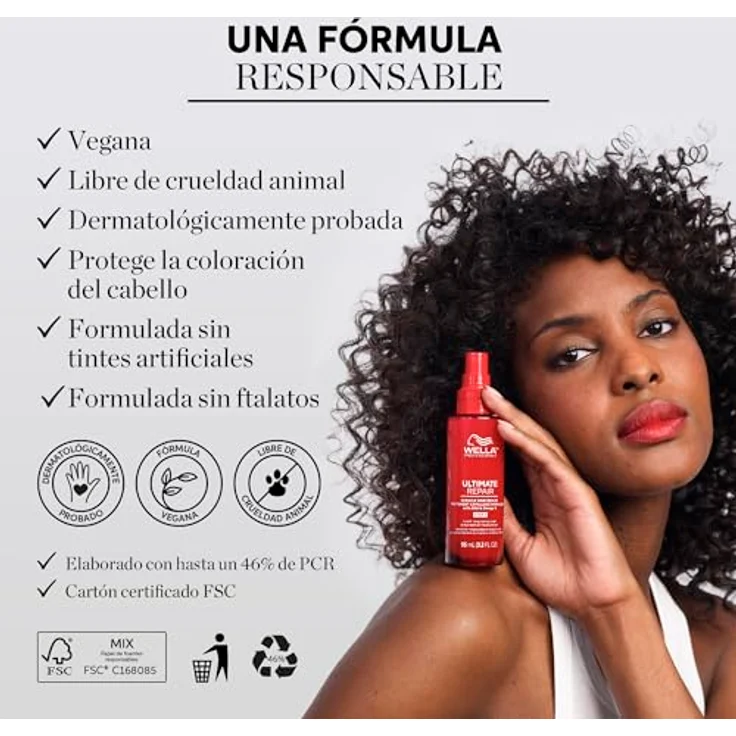 Wella Professionals Ultimate Repair Tiefenernährungsspülung, geschädigtes Haar, 200 ml, reichhaltige und cremige Textur – Bild 3