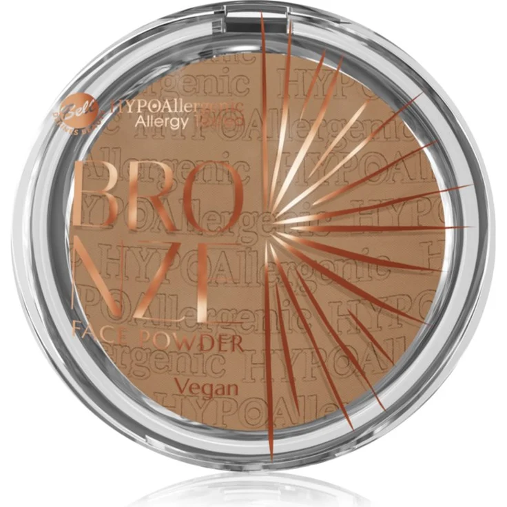 Bell Hypoallergenic Bräunungspuder Farbton 02 Sunset, 5 g, veganer Bronzer für natürliche Bräune und Konturierung