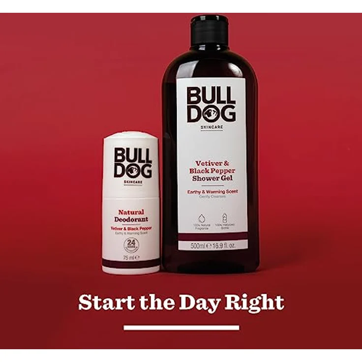 Bulldog Vetiver and Black Pepper Deodorant, 75 ml - Männer-Deo mit langanhaltendem Schutz und Frische, pflegt die Haut – Bild 4