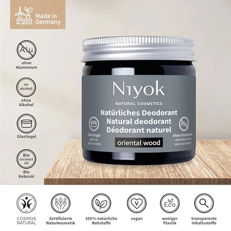 Niyok - 2in1 Deodorant Creme Oriental wood - 40 ml – Bild 4