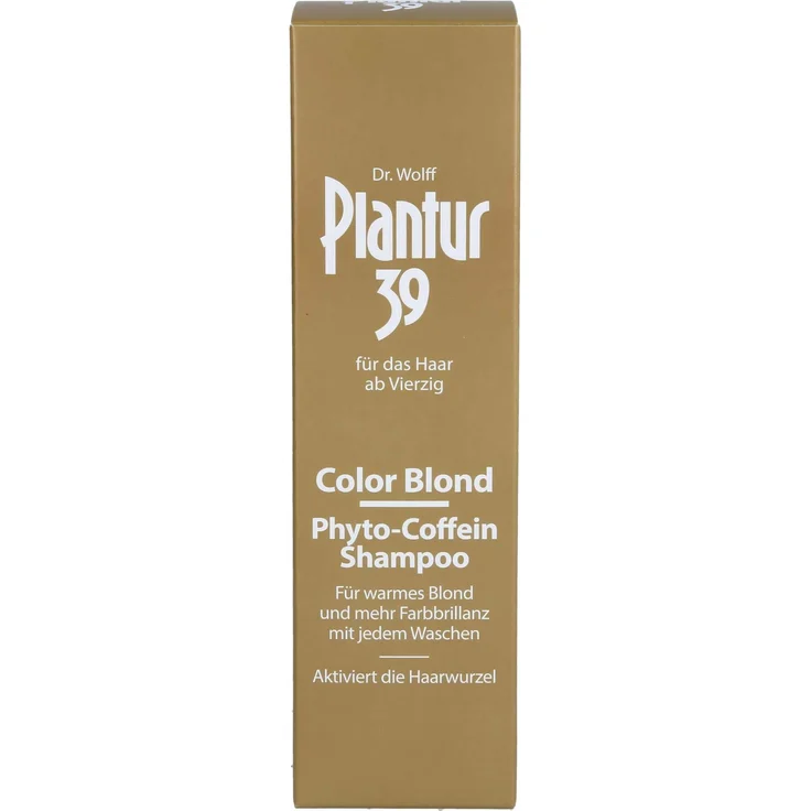 Plantur 39 Color Blond Phyto-Coffein-Shampoo, 250 ml Shampoo für langanhaltende Farbbrillanz und vitalisierte Haarwurzeln
