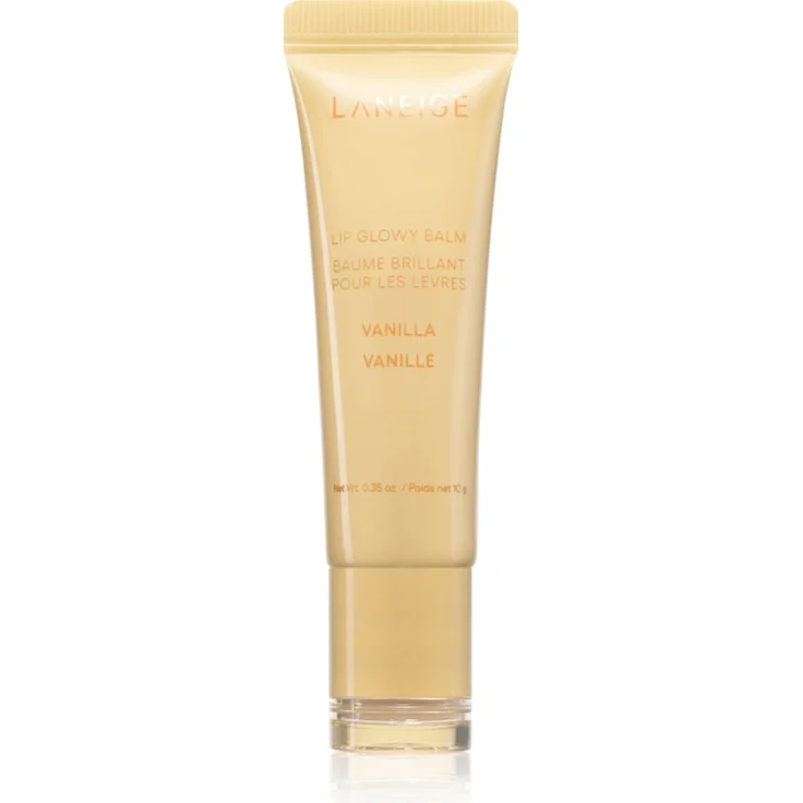LANEIGE Lip Glowy Balm, Lippenbalsam mit Feuchtigkeitsspende und hohem Glanz, Farbton Vanilla, 10 g
