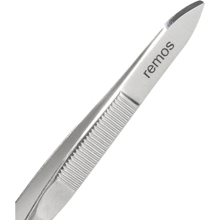 remos professional body care REMOS Pinzette aus rostfreiem Edelstahl mit gerader Spitze - 8 cm, rutschsicher und hygienisch – Bild 3