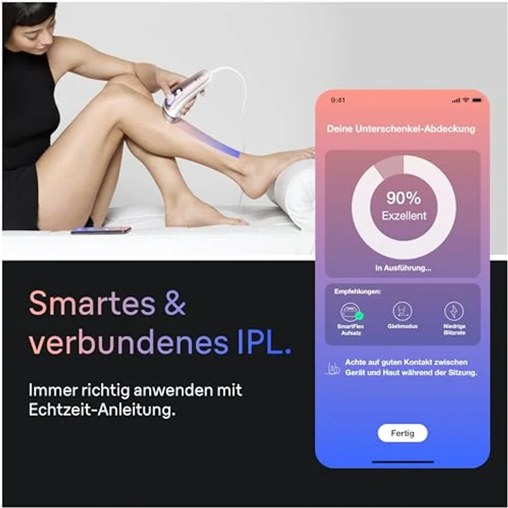 Braun Smart IPL Haarentfernung Skin i·expert 7, Professionelle Dauerhafte Laser-Haarentfernung, Designed in Germany, inkl. Etui, Venus Rasierer, 4 Aufsätze, PL7431, Weiß/Rosegold – Bild 3