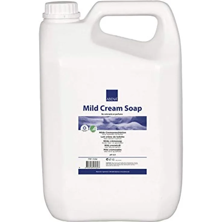 ABENA Milde Cremeseife, farbstoff- und parfümfrei, pH-hautneutral, 5 Liter