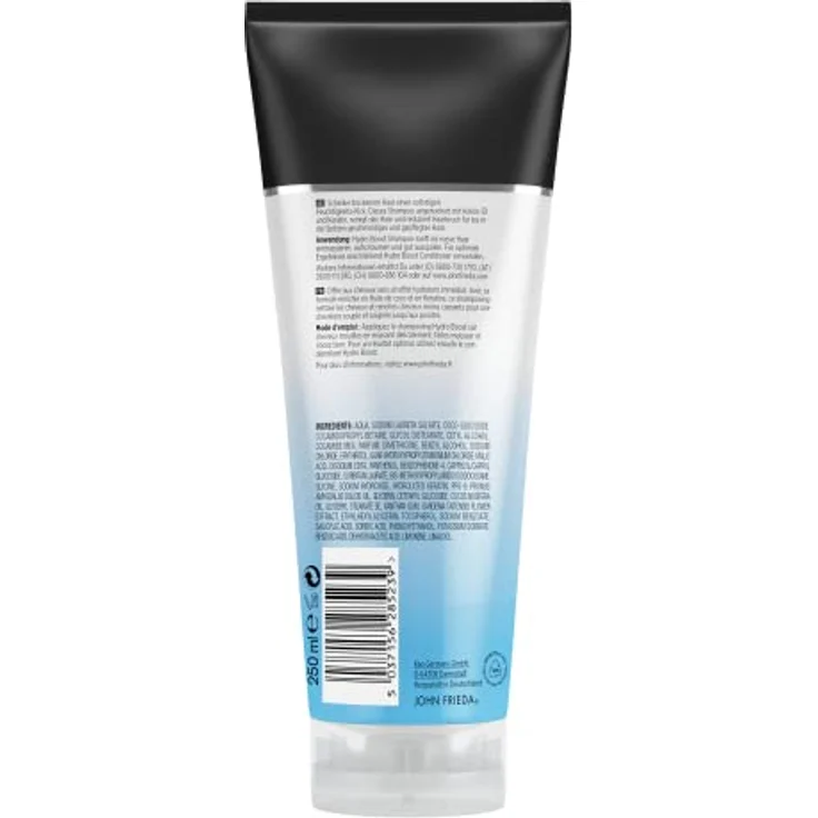 John Frieda Hydro Boost Shampoo - Inhalt: 250 ml - Haartyp: trocken, spröde - Intensive Tiefenfeuchtigkeit – Bild 2