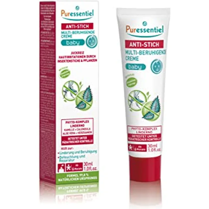 Puressentiel Anti-Stich Multi-Beruhigende Creme für Babys, 30 ml Tube, beruhigend und anti-reizend