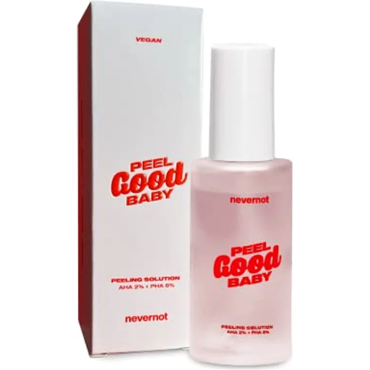 NeverNot Peeling Solution, 50 ml: Chemisches Peeling mit AHA 2% + PHA 6%, Für den ganzen Körper, Bekämpft Pickel, Mitesser und unreine Haut, Sanft und hydratisierend – Bild 1