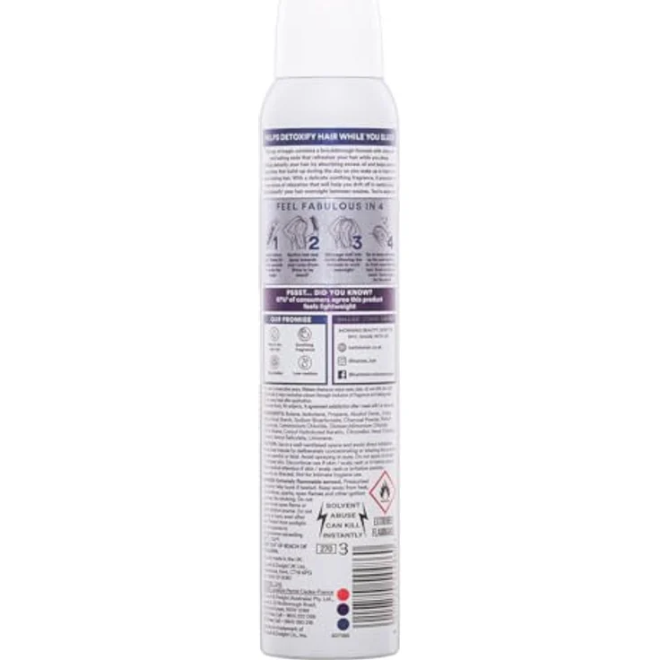 Batiste Overnight Deep Cleanse Trockenshampoo für Nachtreinigung und Haarentgiftung 200 ml – Bild 3