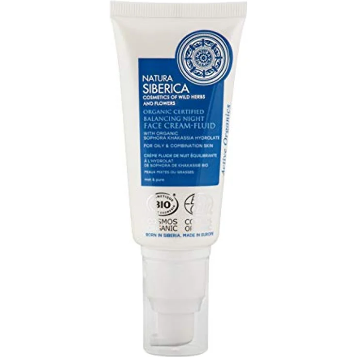 Natura Siberica Bio-zertifizierte ausgleichende Nacht-Gesichtscreme für fettige und Mischhaut, 50 ml - mattierend, feuchtigkeitsspendend, mit Hyaluronsäure und sibirischem Zirbenöl – Bild 4