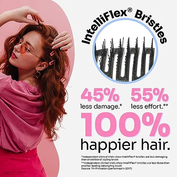 Wet Brush Dusch-Entwirrer-Bürste – Schwarzer Glitzer mit Intelliflex-Borsten – Bild 3