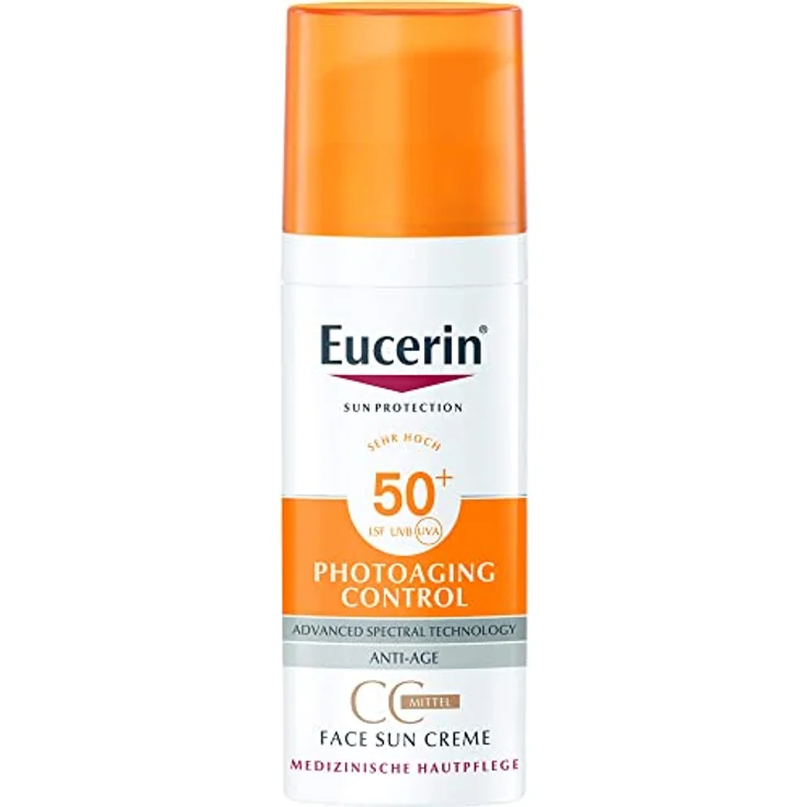 Eucerin Sonnenschutz Eucerin Sonnenschutz Photoaging Control Face Sun CC Creme LSF 50 Sonnencreme 50 ml – Bild 6