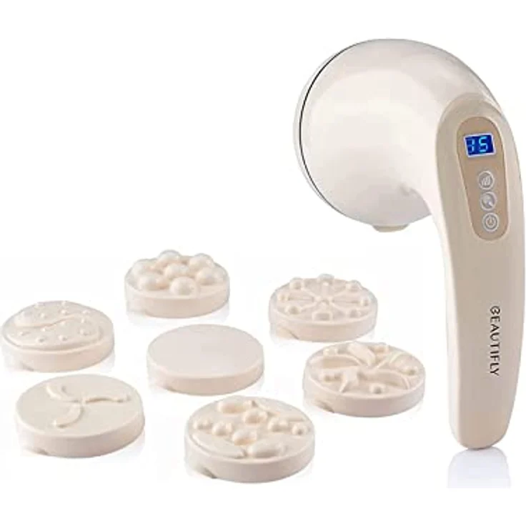 Beautifly Massagegerät B-SKINN-BODY Cellulite Massagegerät Set mit rotem Wärmelicht und 10 Intensitätsstufen – Bild 2