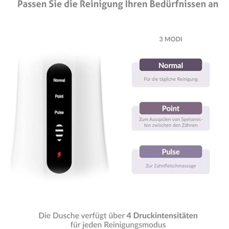 TrueLife AquaFloss Compact L100, Munddusche für Interdentalhygiene, geeignet für empfindliche Zähne und Zahnfleisch – Bild 2