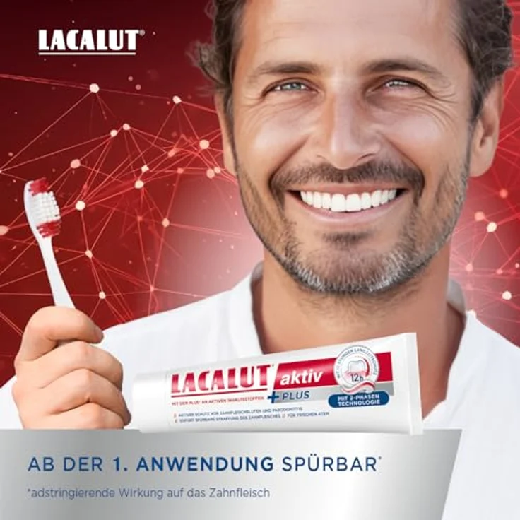 Lacalut aktiv Plus Zahncreme 75 ml – Bild 2