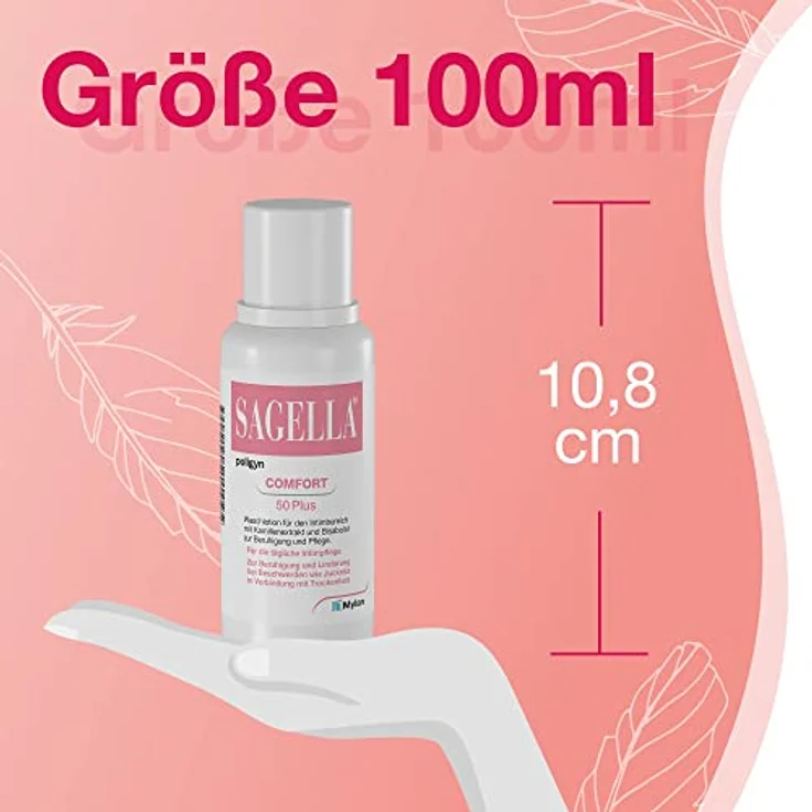 SAGELLA Sagella poligyn Intimwaschlotion für Frauen 50+, 100 ml, angepasste Pflege für den Intimbereich in den Wechseljahren – Bild 9