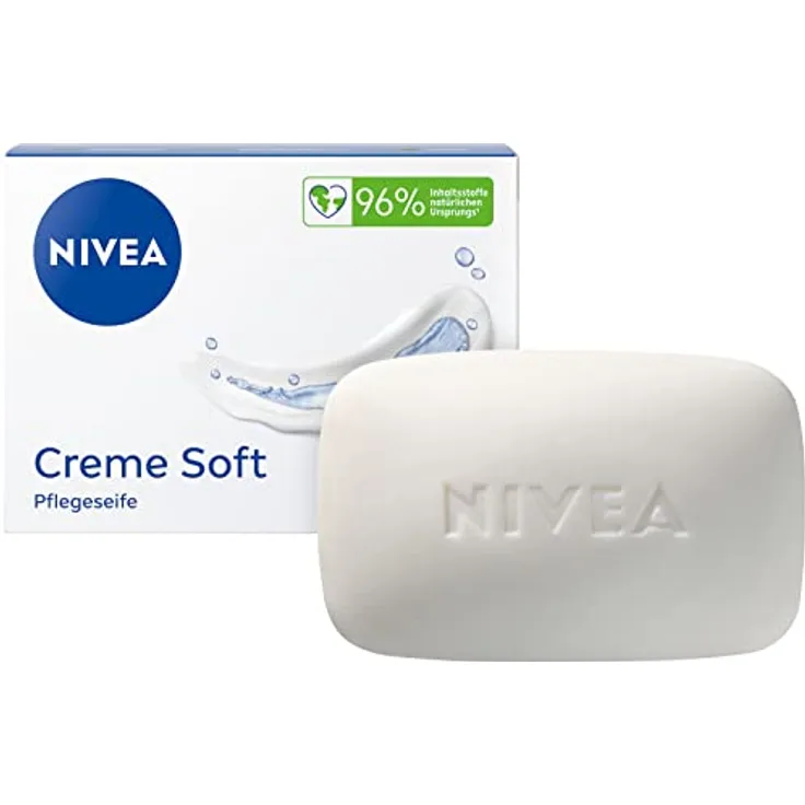 Nivea Men NIVEA Creme Soft Pflegeseife mit Mandel-Öl, 100 g, feuchtigkeitsspendende Handseife