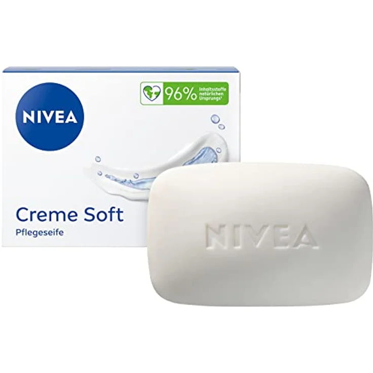 Nivea Men NIVEA Creme Soft Pflegeseife mit Mandel-Öl, 100 g, feuchtigkeitsspendende Handseife – Bild 1