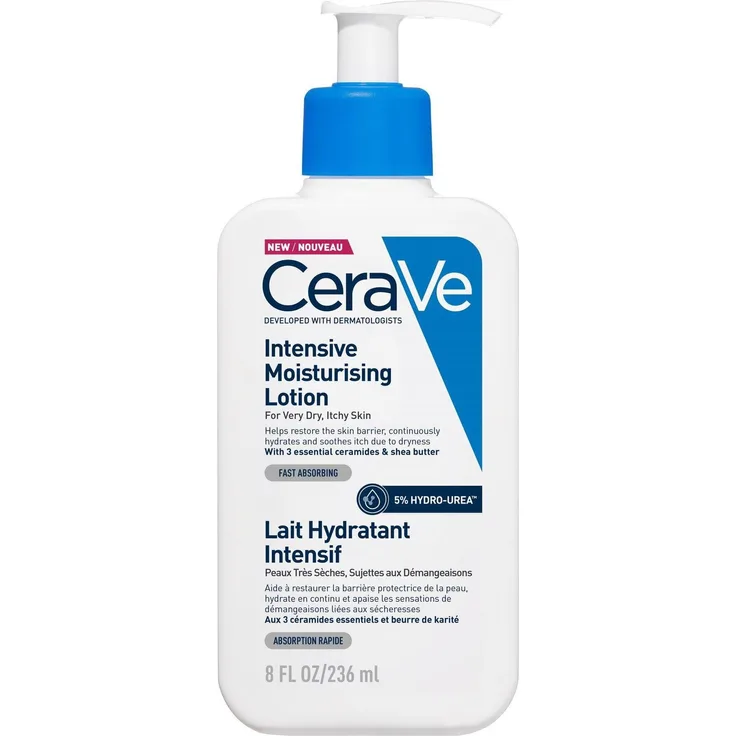 CeraVe Intensive Moisturising Lotion, Körperlotion für trockene und sensitive Haut, 236ml