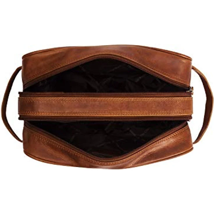 The Chesterfield Brand Necessaire Wax Pull Up Kulturbeutel Leder 24 cm Braun 3 l – Bild 2