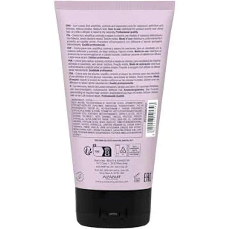 Alfaparf Milano Semi Di Lino Style&Care Twisted Curls, professionelle Creme für lockiges Haar, mittlerer Halt, Wärmeschutz bis 230°C, 150ml – Bild 2
