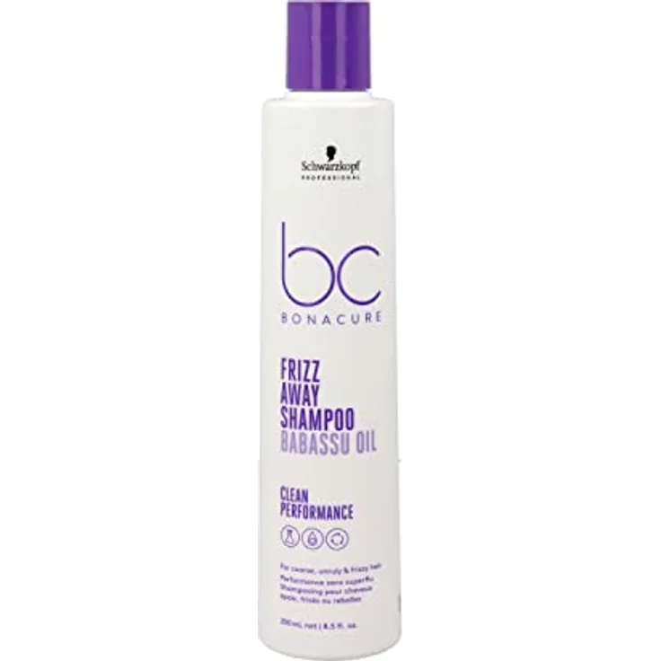 Schwarzkopf Professional BC FRIZZ AWAY Mikellar Shampoo 250 ml, Anti-Frizz Formel