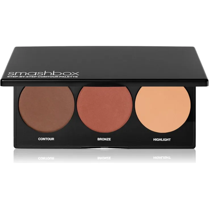 Smashbox Step-By-Step Contour Palette, Konturier-Palette für die Wangen, Farbton Deep, 8.68 g mit mineralischen Pigmenten