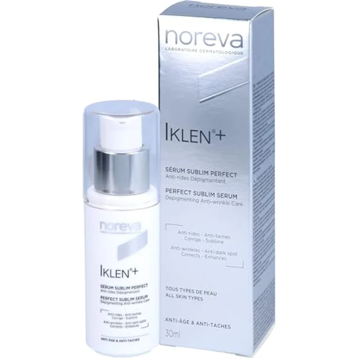 Noreva Iklen+ Serum 30 ml, mit Anti-Aging Wirkung für eine straffe Haut, reduziert Pigmentflecken – Bild 2