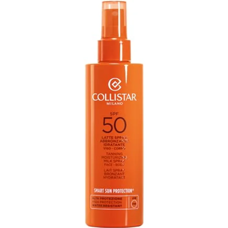 Collistar Feuchtigkeitsspendendes Bräunungsspray, LSF 50, wasserfest, leichte Textur, schnell absorbierend, 200 ml
