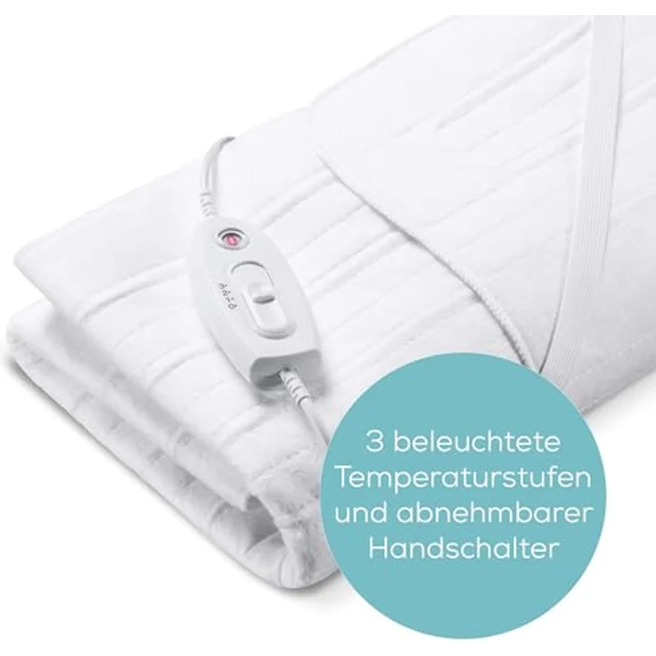 Sanitas SWB21 Wärmeunterbett, 150 x 180 cm, 55 - 65 W, Weiß – Bild 4