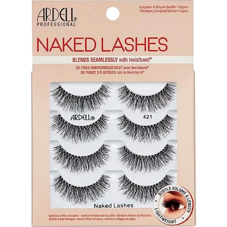 Ardell Naked Lashes Multipack - 4 Paar künstliche Wimpern (Style 421) – Bild 1