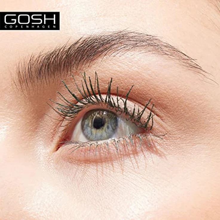 Gosh Boombastic Volumen-Mascara für geschwungene Wimpern, Farbton 003 Olive Green, 13 ml, voluminöse und verlängerte Wimpern – Bild 3