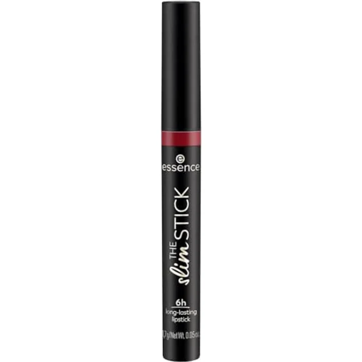 essence cosmetics THE slim STICK Lippenstift Nr. 107 Rot langanhaltend pflegend Expressergebnis farbintensiv matt vegan 1er Pack (1.7g) – Bild 4