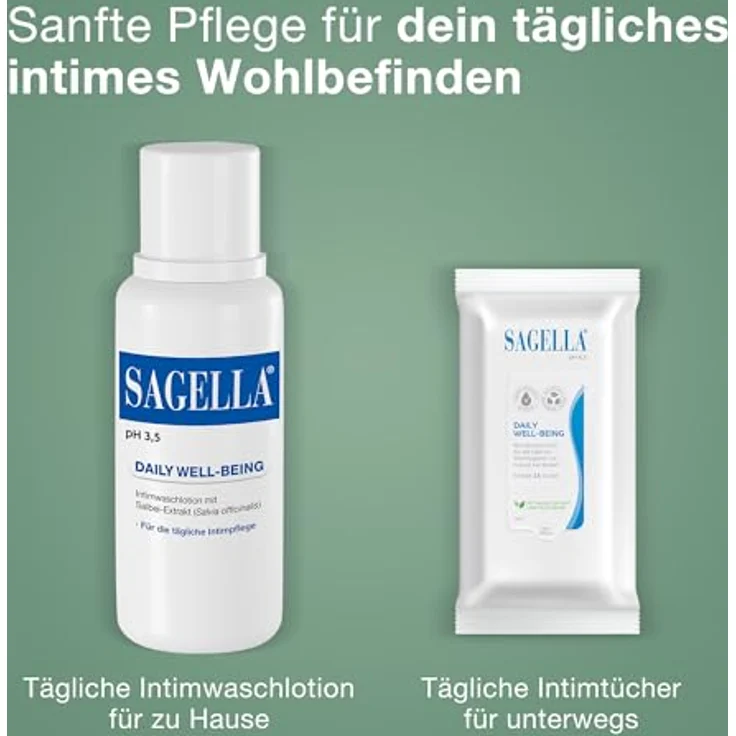 SAGELLA pH 3,5 Waschemulsion, Intimwaschlotion für tägliche Pflege, 100 ml – Bild 5