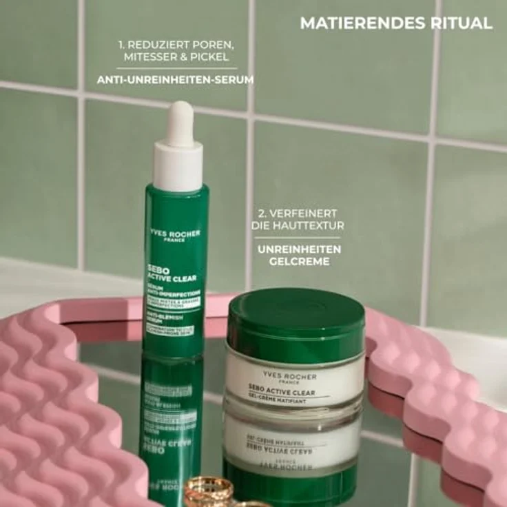 Yves Rocher SEBO ACTIVE CLEAR Zero Blemish Gel-Creme, Anti-Pickel & Mattierend, 91% Natürlicher Ursprung, 50ml – Bild 5