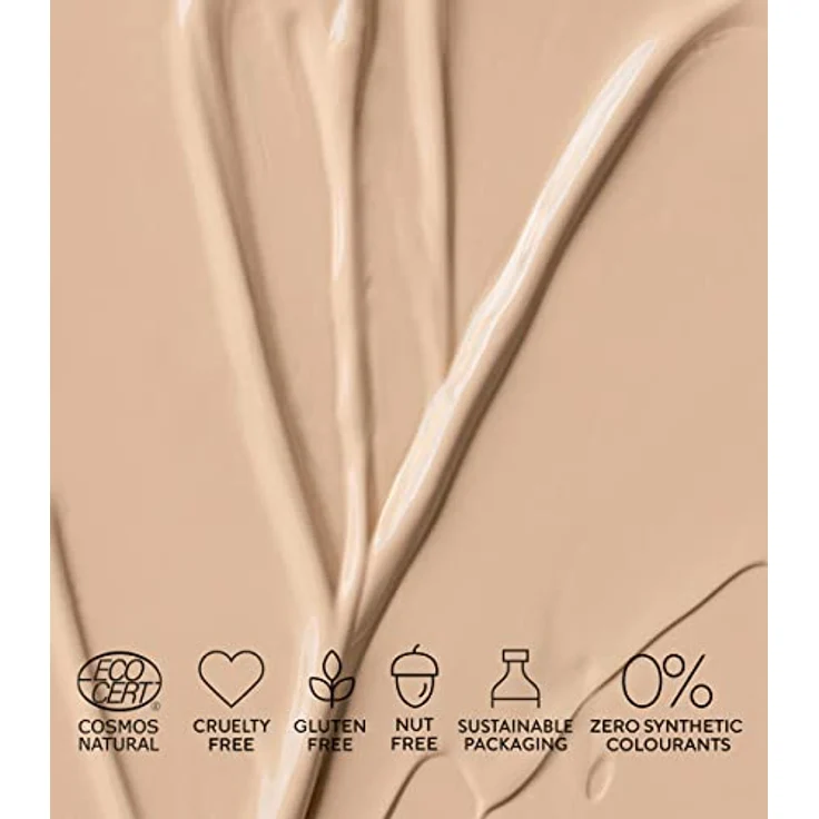 MÁDARA Organic Skincare | SKINONYM Semi-Matte Peptide Foundation, 20 IVORY, 30 ml – Unterstützt Durch Kollagenunterstützende Peptide, Halbmattes Finish Make Up, Ecocert-zertifiziert – Bild 3