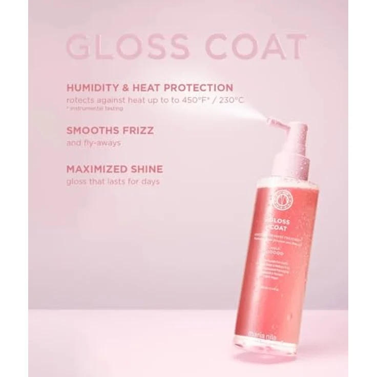 Maria Nila Glass Coat, Schützender Hitzeschutz-Spray für das Haar, 200 ml, intensiv feuchtigkeitsspendend, glänzendes Finish – Bild 3