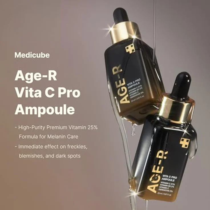 medicube AGE-R Vita C Pro Ampulle, 20 ml - Gesichtsmaske zur Verfeinerung der Hautstruktur und Verbesserung der Elastizität, strahlender Teint – Bild 2