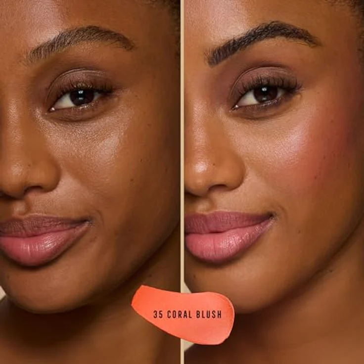 Max Factor Miracle Pure Luminous Touch Blush Balm, 35 Coral Blush, cremiger Rouge mit leuchtendem Finish, vegane Formel, 6 g – Bild 5