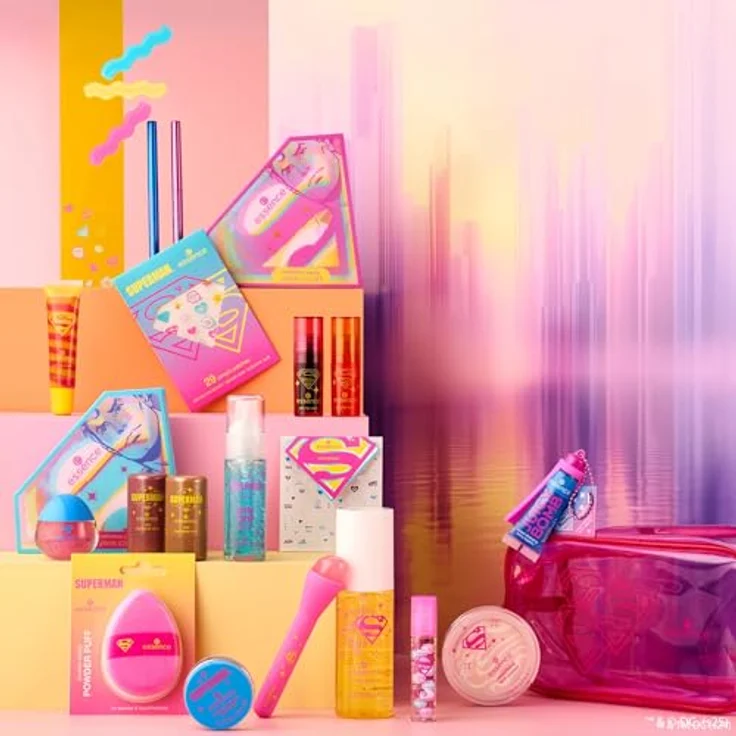 essence Superman Lidschattenpalette Farbton 01 Find your power, 7 g, intensive Pigmentierung, vegan, schimmernd-mattes Finish – Bild 5