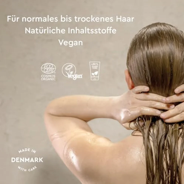 Urtekram Nordic Berry Repair-Conditioner, feuchtigkeitsspendend & reparierend mit Moltebeere, Haferöl & Aloe Vera, 180 ml, vegan & biologisch zertifiziert – Bild 3