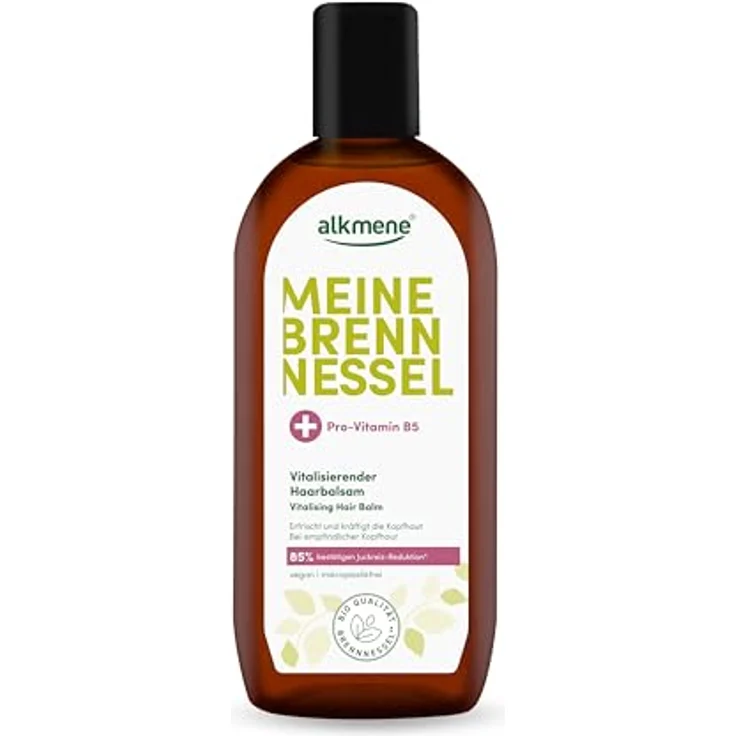 Alkmene Brennnessel Haarwasser mit Provitamin B5 250 ml, Haartonikum für empfindliche Kopfhaut, reduziert Jucken, Bio Brennnessel Extrakt – Bild 1