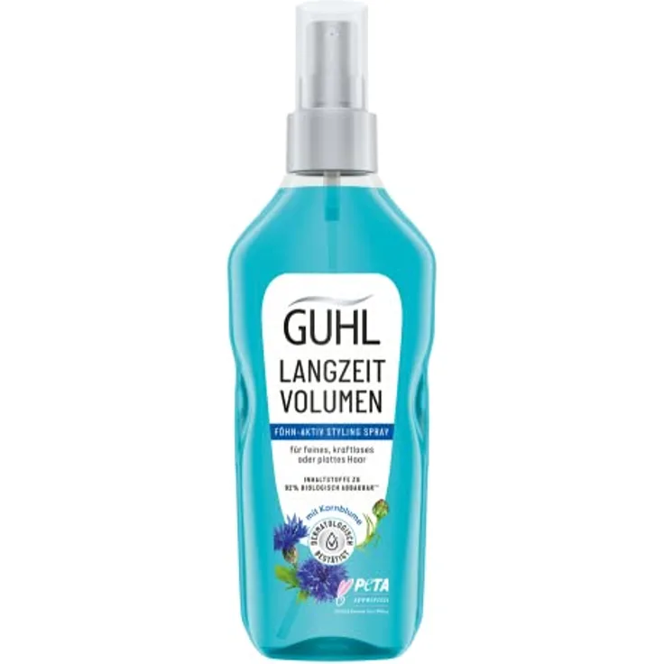Guhl Föhn-Aktiv Styling Spray - Inhalt: 150 ml - Aus der Langzeit Volumen Serie - Haartyp: fein, kraftlos oder platt - Dermatologisch bestätigt