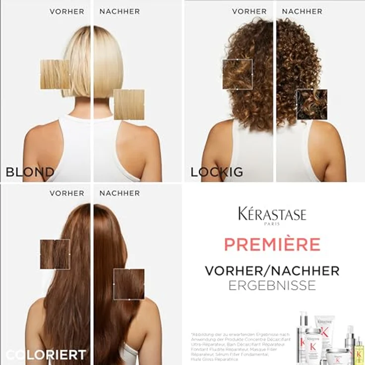 Kérastase Première, Reparierendes Anti-Haarbruch und Anti-Frizz Serum für geschädigtes Haar, Mit Peptiden und Glycin, Sérum Filler Fondamental Hair Serum, 90 ml – Bild 3