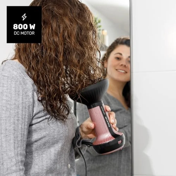 Taurus Lockenhaartrockner 900400000, 800 W mit Diffusor, ergonomisches Design, verschiedene Farben – Bild 2