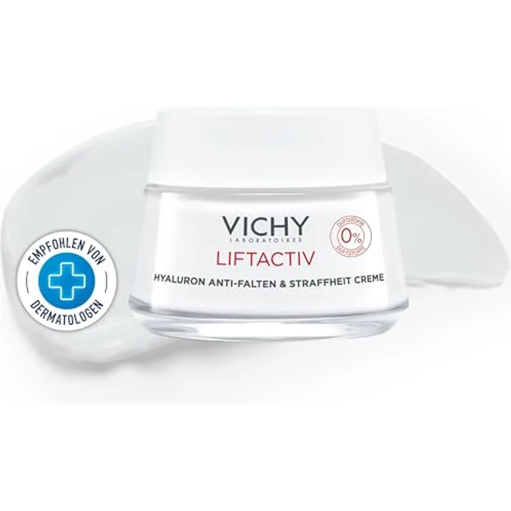 VICHY Liftactiv Anti-Falten ohne Duftstoffe, Leichte Anti-Aging-Creme mit purer Hyaluronsäure, Für normale und empfindliche Haut, 50ml