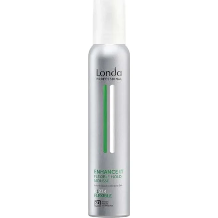 Londa Professional Enhance It Haarmousse, 200 ml, mittlerer Halt für natürliches Volumen und Frisierbarkeit – Bild 2