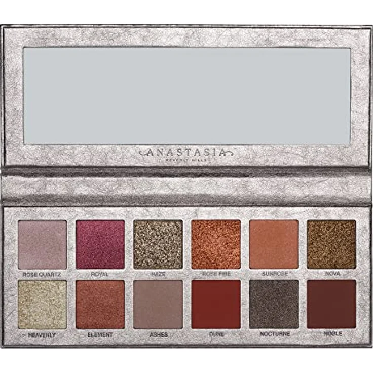 Anastasia Beverly Hills Rose Metals Palette, Lidschattenpalette mit 12 intensiven Metallic-Farben, 12x1,15 g – Bild 1