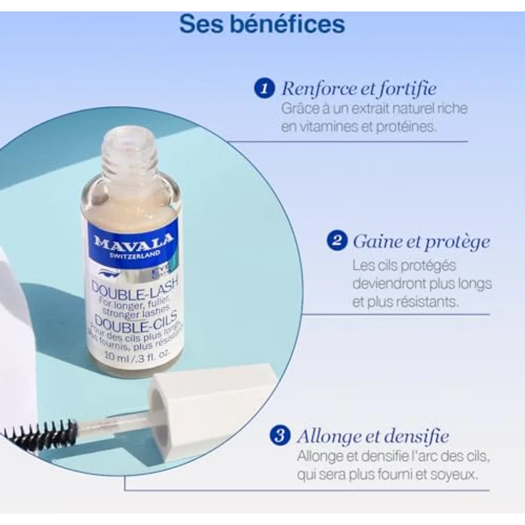 Mavala Double-Lash 10 ml Wimpern und Augenbrauen – Bild 3